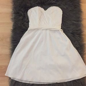 Express white strapless/convertible sundress